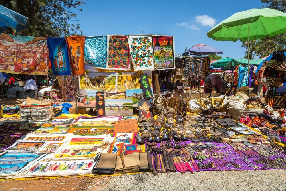Visit a souvenir market