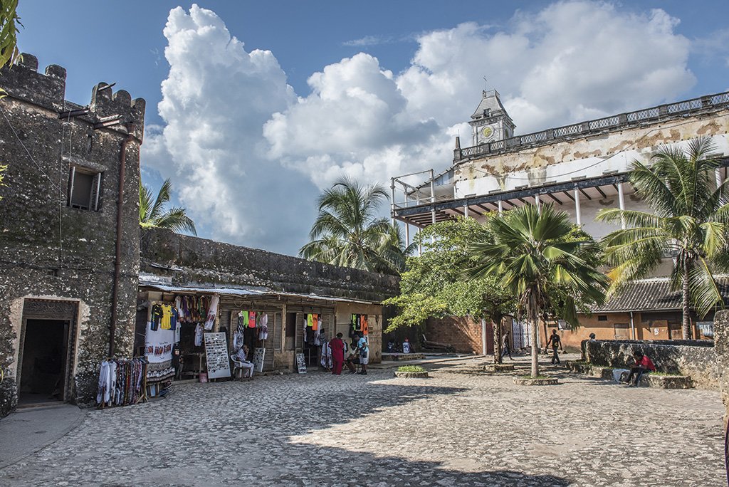 Historic streets and Swahili architecture in Stone Town, Zanzibar